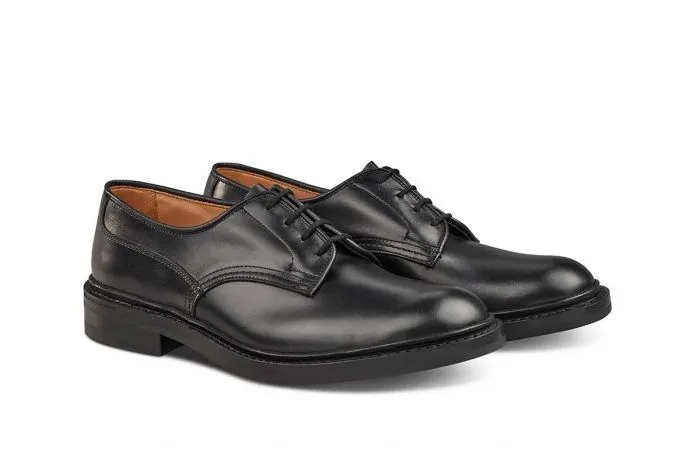 Woodstock Plain Derby Shoe - Black